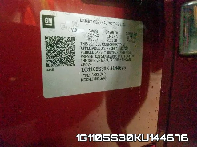 1G1105S30KU144676 фото 2
