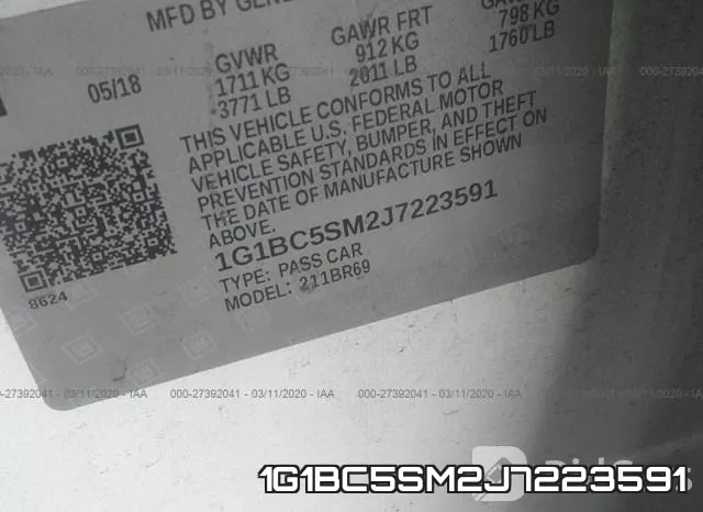 1G1BC5SM2J7223591 фото 10