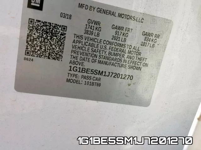 1G1BE5SM1J7201270 фото 2