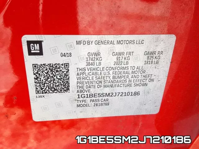 1G1BE5SM2J7210186 фото 2