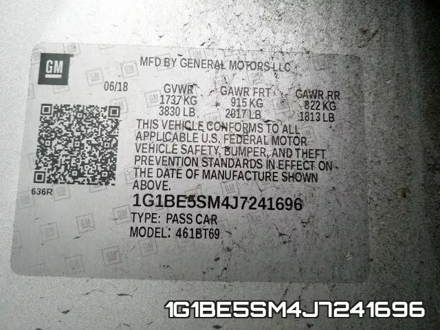 1G1BE5SM4J7241696 фото 2