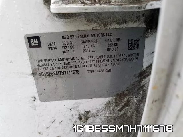 1G1BE5SM7H7111678 фото 2