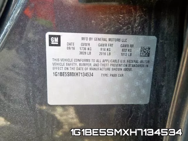 1G1BE5SMXH7134534 фото 2
