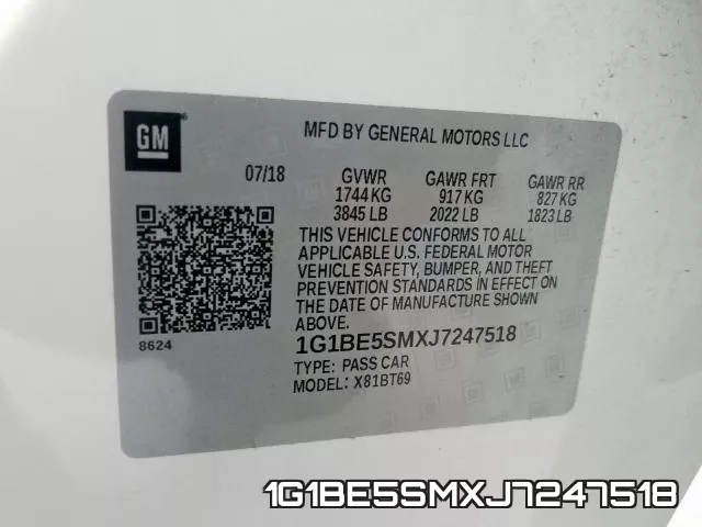1G1BE5SMXJ7247518 фото 2