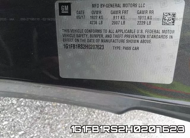 1G1FB1RS2H0207623 фото 10