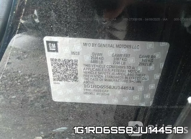 1G1RD6S58JU144518 фото 10
