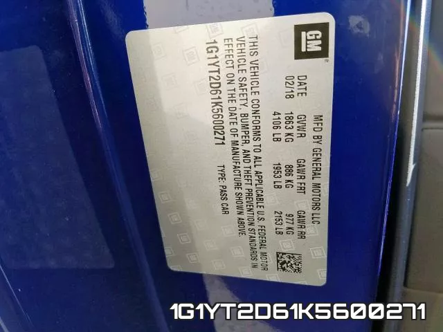 1G1YT2D61K5600271 фото 2