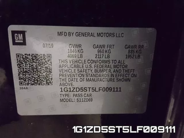1G1ZD5ST5LF009111 фото 2