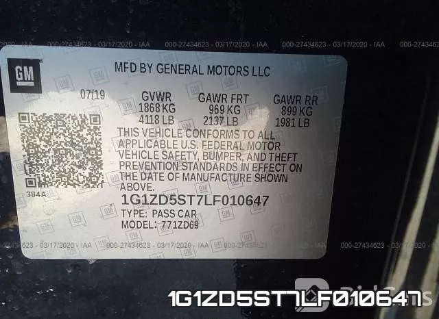 1G1ZD5ST7LF010647 фото 10