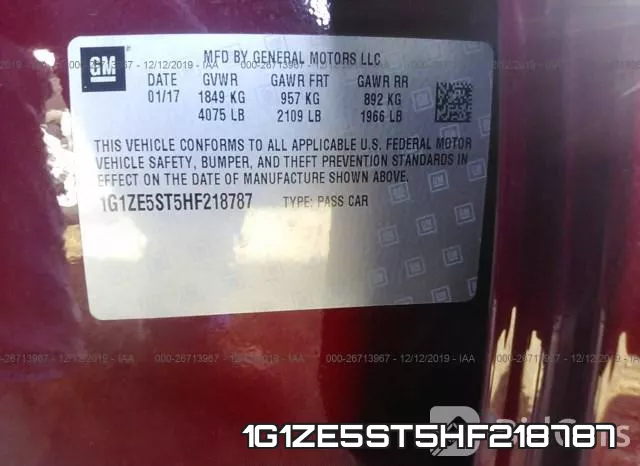 1G1ZE5ST5HF218787 фото 10
