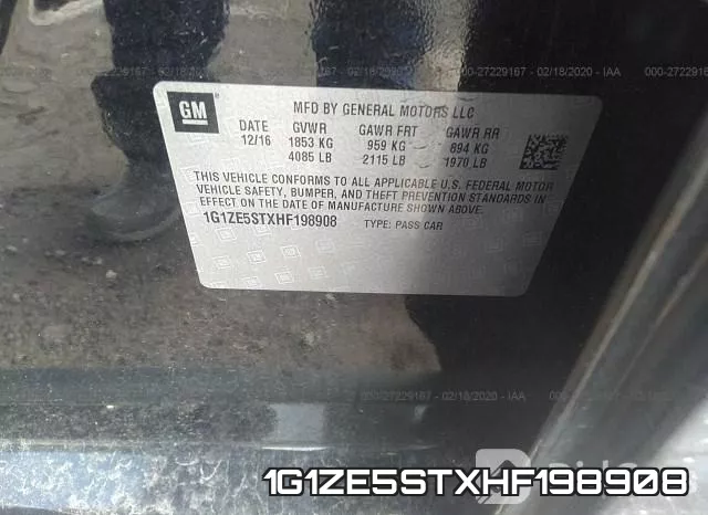 1G1ZE5STXHF198908 фото 10