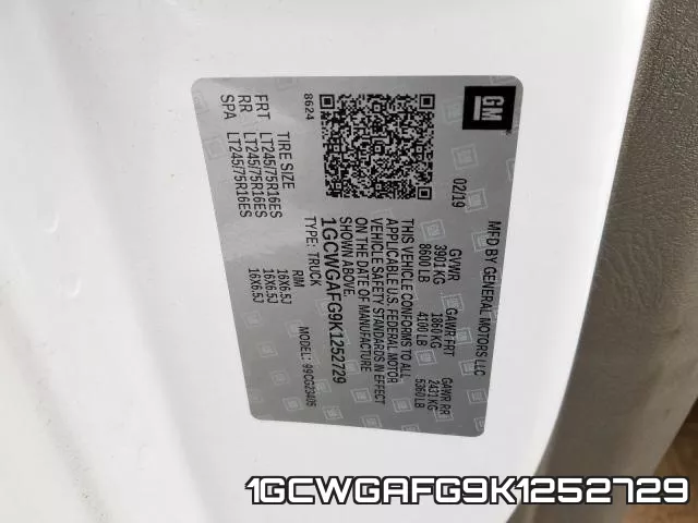 1GCWGAFG9K1252729 фото 2