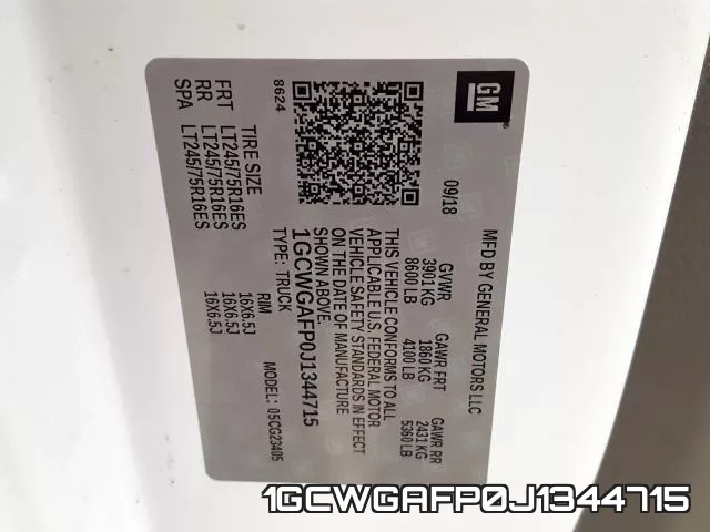 1GCWGAFP0J1344715 фото 2