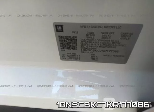 1GNSCBKC7KR177086 фото 10