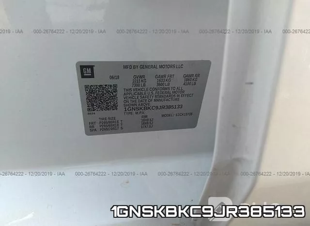 1GNSKBKC9JR385133 фото 10