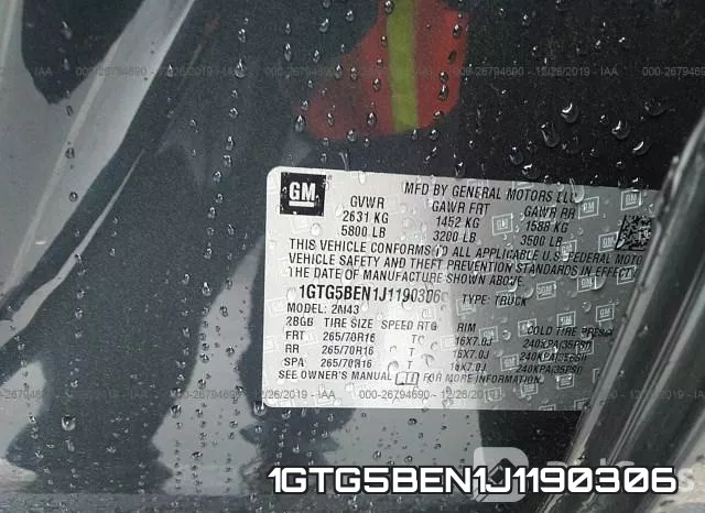 1GTG5BEN1J1190306 фото 10