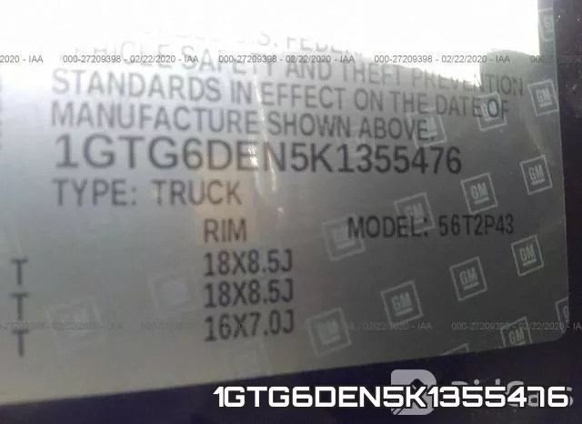 1GTG6DEN5K1355476 фото 10