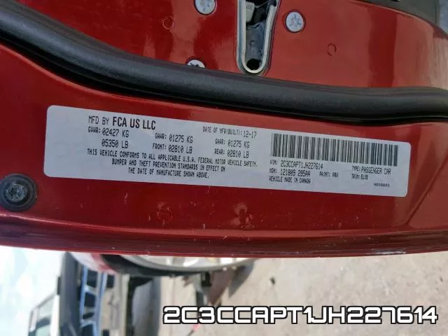 2C3CCAPT1JH227614 фото 2