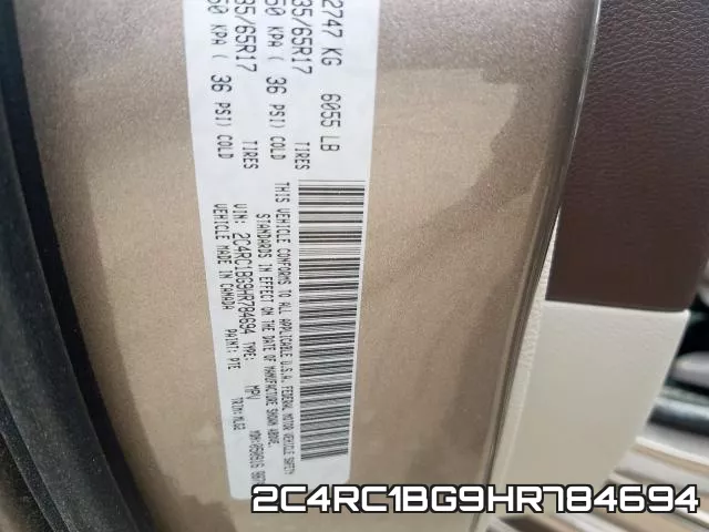 2C4RC1BG9HR784694 фото 2