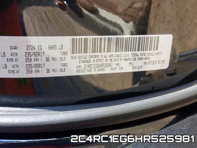 2C4RC1EG6HR525981 фото 2