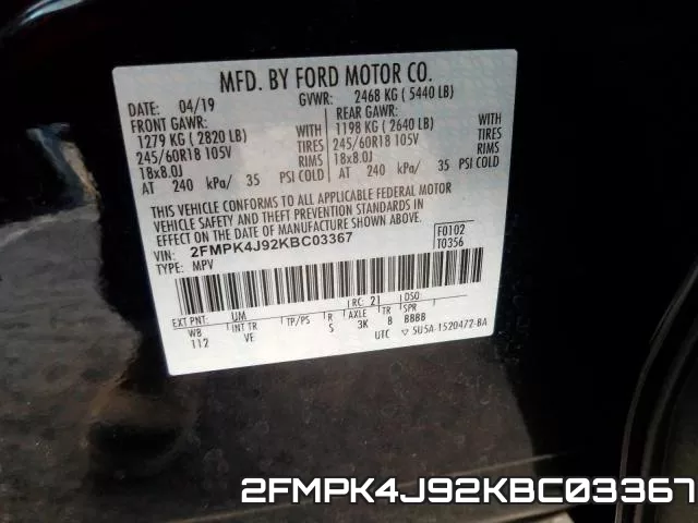 2FMPK4J92KBC03367 фото 2