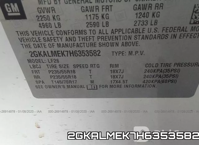 2GKALMEK7H6353582 фото 10