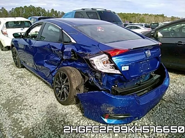 2HGFC2F89KH576650 фото 4
