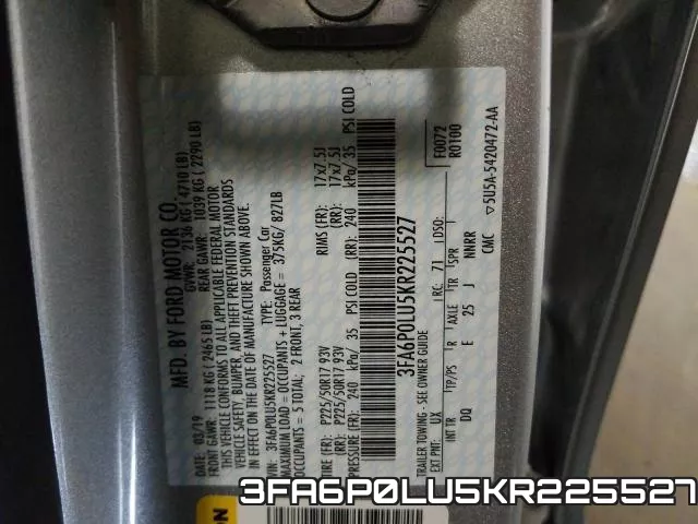 3FA6P0LU5KR225527 фото 2