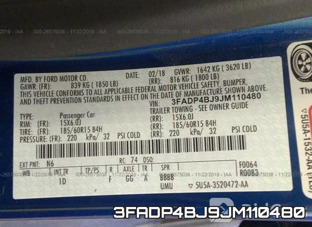 3FADP4BJ9JM110480 фото 10