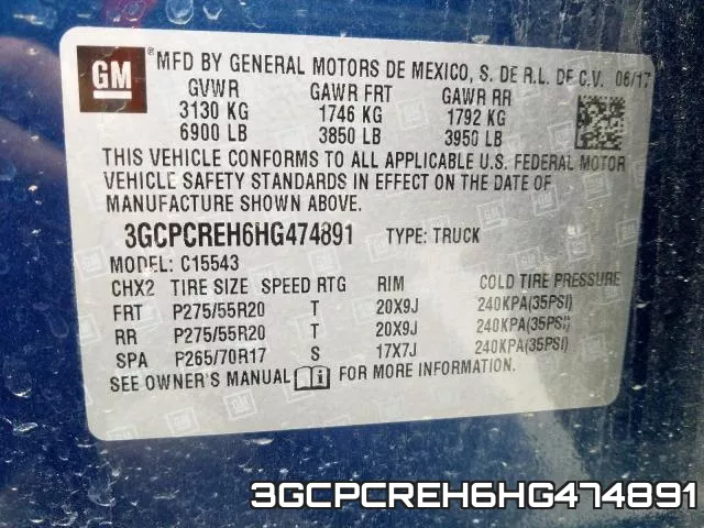 3GCPCREH6HG474891 фото 2