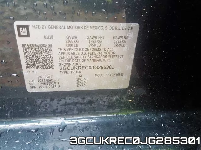 3GCUKREC0JG285301 фото 2