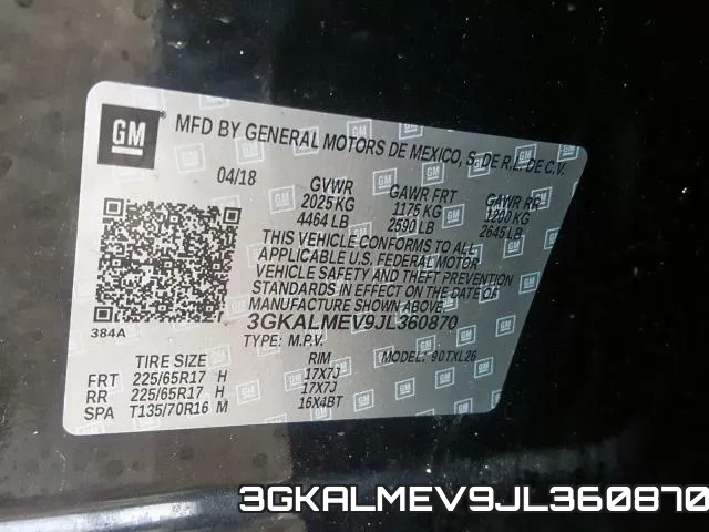 3GKALMEV9JL360870 фото 2