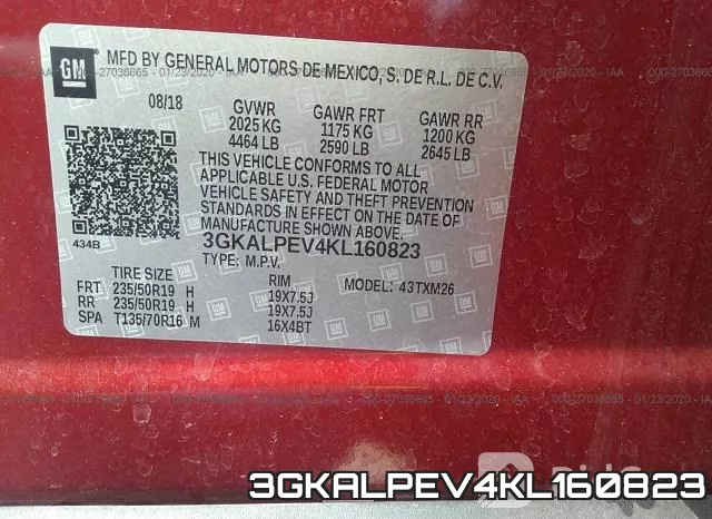 3GKALPEV4KL160823 фото 10