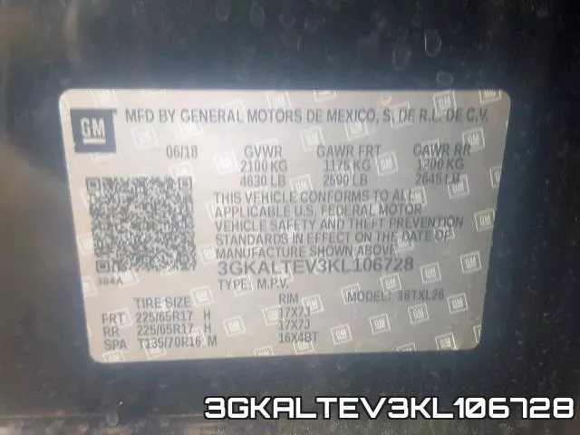 3GKALTEV3KL106728 фото 2