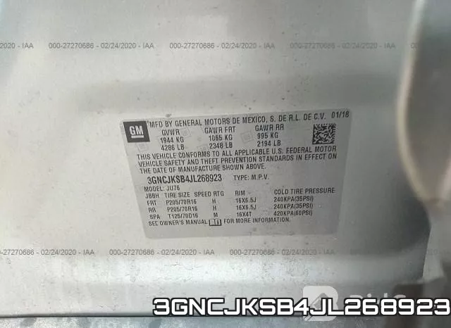 3GNCJKSB4JL268923 фото 10
