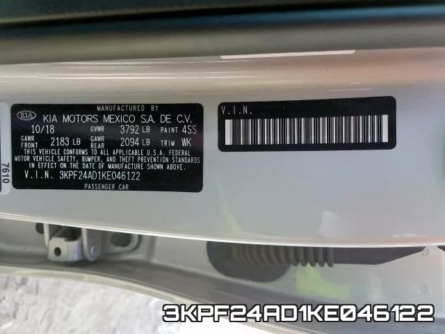 3KPF24AD1KE046122 фото 2