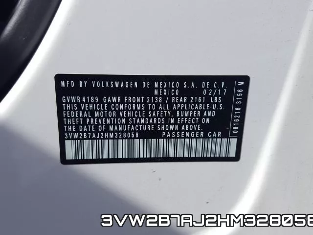 3VW2B7AJ2HM328058 фото 2