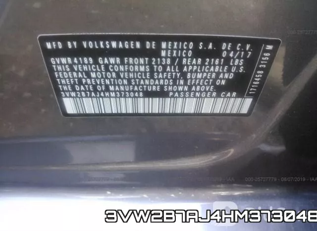 3VW2B7AJ4HM373048 фото 10
