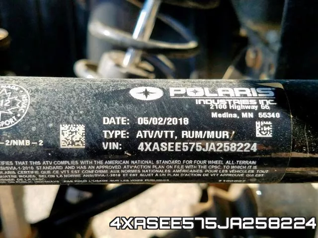 4XASEE575JA258224 фото 2