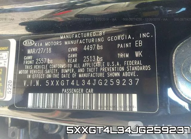 5XXGT4L34JG259237 фото 10