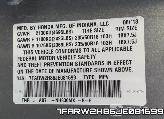 7FARW2H86JE081699 фото 10