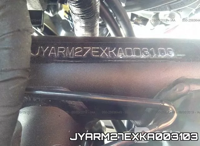 JYARM27EXKA003103 фото 2