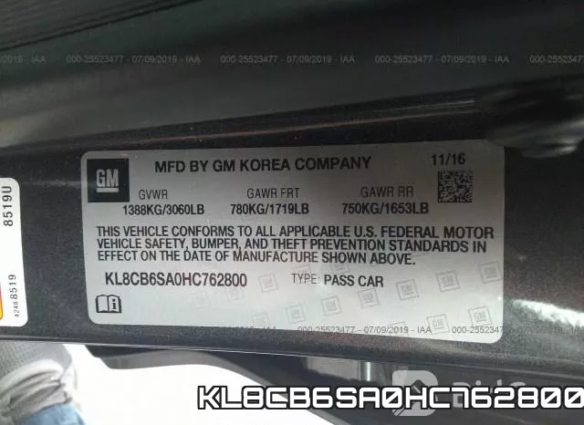 KL8CB6SA0HC762800 фото 10