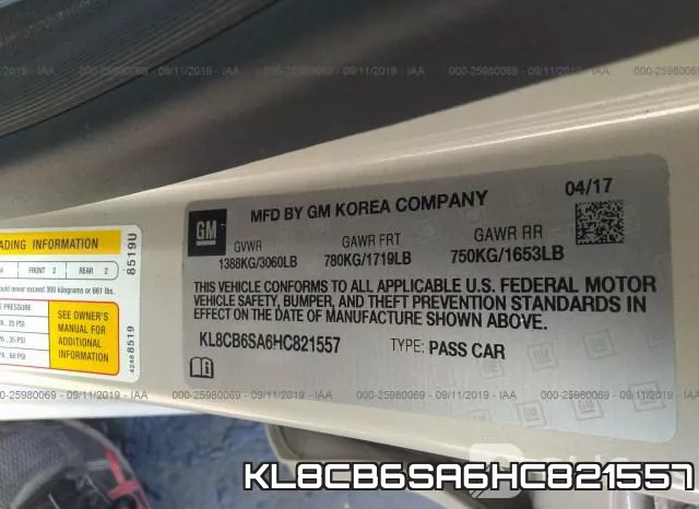 KL8CB6SA6HC821557 фото 10