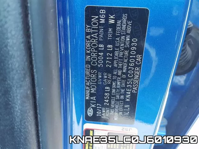 KNAE35LC0J6010930 фото 2