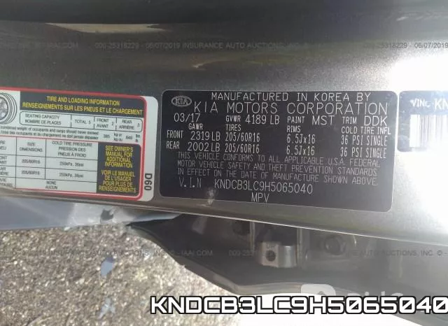 KNDCB3LC9H5065040 фото 10