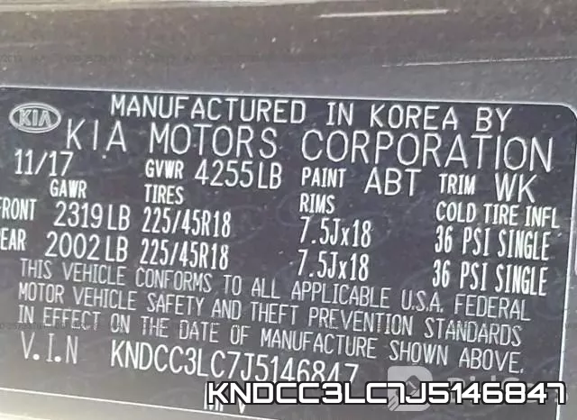 KNDCC3LC7J5146847 фото 10