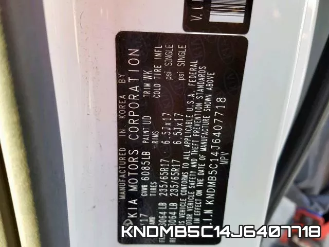 KNDMB5C14J6407718 фото 2