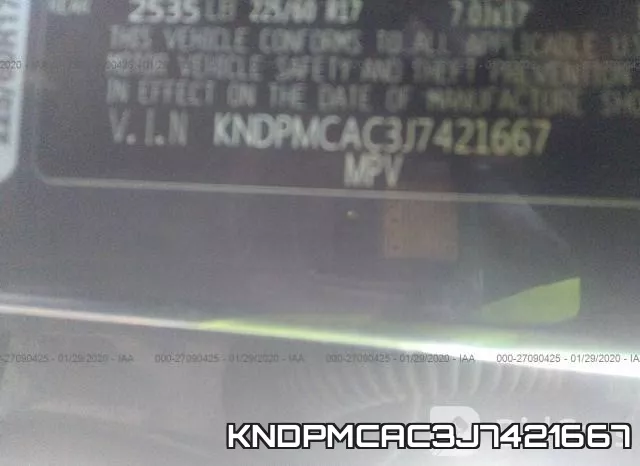 KNDPMCAC3J7421667 фото 10