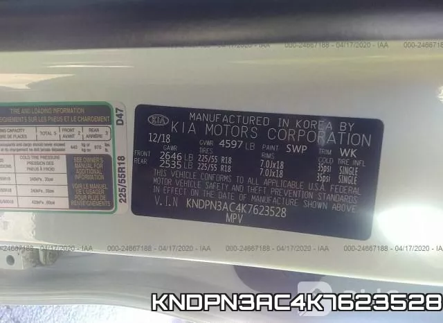 KNDPN3AC4K7623528 фото 10